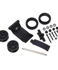 Head Up Wheel Upgrade Kit For 1x10 Off Road RC Cars With Wheelie Bar And Rubber Tire Skins, plastic columns, and steel shaft parts