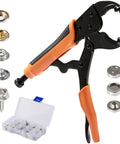 Snap Fastener Setter Tool Kit With Ten Sets And Fifty Snaps One Hand Punch Die Included All In One Repair Kit for Boat Covers