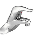 Chateau 4 Inch Centerset Bathroom Faucet with Single Lever Handle Low Arc Chrome Finish Without Drain Assembly Easy Install