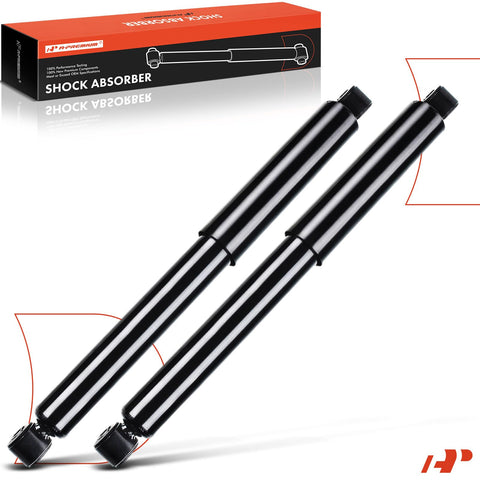 Rear Gas Shock Absorber Struts for Chevrolet Silverado 1500 2007-2018 and GMC Sierra 1500 2007-2018 Limited 2019, pair shown