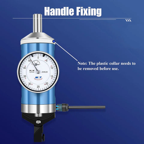 Coaxial Dial Indicator For Milling And Fixture Alignment, Pro Grade Lever Gauge With 0.01mm Precision, 0 To 3mm Range