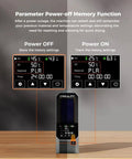 Space Pi Filament Dryer With Spool Holder, Fast Drying Tech, touchscreen controls showing power-off and power-on modes on display