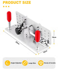 Beveling Jig For Belt Sander Knife Sharpener With A Dope 9.8 Inch Long Bevel Locator Tool, adjustable angles, aluminum frame