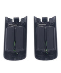 Rear view of the 4 In 1 Remote Controller Charging Station Dual Remote Charger Dock With Built In 2800mAh Lithium Batteries, black covers.