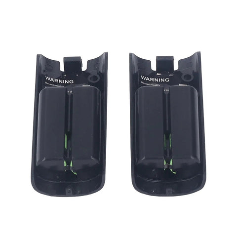 Rear view of the 4 In 1 Remote Controller Charging Station Dual Remote Charger Dock With Built In 2800mAh Lithium Batteries, black covers.