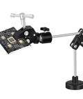 Magnetic Soldering Clamp With 2.16 Inch Jaw And 55 Lb Base, 360 Degree Rotation, holds PCB with flexible arms and dual threads