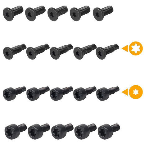 Video Doorbell Replacement Security Screws Kit, 20 Pcs, 4 Types, Hardened Carbon Steel, No Rust, Easy Install