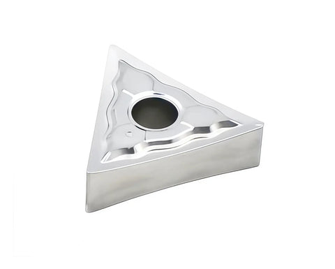 Top Notch Carbide Inserts For Aluminum Turning TNMG332 TNMG160408 with gray polished surface in close-up angle