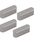 Round Ended Key Stock Set Of Four 15mm By 5mm By 5mm 304 Stainless Steel Keystock For Precise Fits And Corrosion Resistant Fastening Tooling