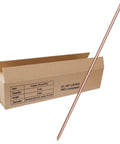10 Pack Dope 8ft Five Eighth Inch Copper Bonded Ground Rods UL Listed Industrial Grade Earthing Electrodes For Signal Towers Fences Lightning Protection Bonding NEC Compliant Grounding
