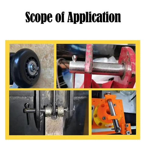 Scope of Application: Tough-As-Nails Cylindrical Clevis Dowel Pin Kit With Flat Head And Hole 304 Stainless Steel M3 Diameter in wheel and machine mounts