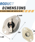 Furnace Limit Switch L195 40F Direct Replacement For SF 42 SF 42Q SFV 42 SHD2542 with dimensions marked in inches