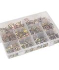 Premium 165 Piece Stepless Spring Hose Clamp Kit Ranging From 6Mm To 22Mm For Fuel Water Lines Air Tube Hoses Ultimate Fastener Assortment Set For Any Car Tune Up Or Diy Plumbing Job You Need, plastic organizer box
