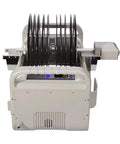 Slick Ultrasonic Record Cleaner For Vinyl Lp, Smooth Operator Hydro System with vinyl LPs in secure flip rack.