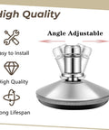 5 Pack Bell Glides for Office Chairs Replacement Feet, stainless steel construction, angle adjustable, high-quality, easy to install