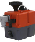 No Nonsense On Off Electric Actuator delivering smooth operator valve control, compact size with orange and gray housing.