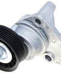 Drive Belt Tensioner Assembly With Aluminum And Black Pulley, Keeps Your Belt Properly Tensioned For Quiet, Smooth Performance, No Fuss Install.