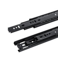 Heavy Duty 3 Section 100 Lb Capacity Full Extension Ball Bearing Side Mount Drawer Slides Quiet Slide Black 14 Inch steel