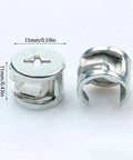 Solid As A Rock Furniture Cam Lock Fastener 3 In 1 Hardware Kit with double pass nuts, showing alloy steel material and dimensions.