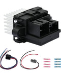 Hvac Blower Motor Resistor With Wire Harness For Chevy Silverado Equinox Tahoe Suburban showing fully wired components and connectors.