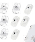 Heavy Duty Self Adhesive Caster Wheels Appliance Slider Rollers For No Sweat Heavy Box Moving 360 Degree Swivel easy installation pack of eight