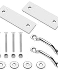 Stainless Steel Dock Ladder Hardware Attachment Kit For Pontoon Ladders And Swim Platforms Heavy Duty Replacement Set components