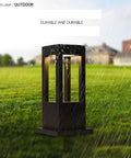 Bright LED Outdoor Post Light With Aluminum Housing IP55 Waterproof Square Pillar Bollard Lantern in rainy garden
