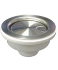 Basket strainer for Drop In One Hole Kitchen Sink Kit, Single Bowl, Brushed Stainless Steel, 15 Inch Square, 20 Gauge 304 Stainless