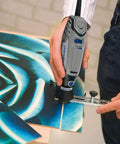 Using Circle Cutter And Straight Edge Guide For Rotary Tools Pro Grade Circle Cutting From 3/4 Inch To 12 Inches on art board