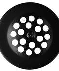 Bulletproof Beehive Bathtub Drain Strainer Grid With Brass Screw Matte Black Finish, round drain cover with honeycomb pattern