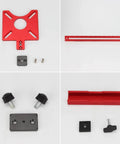 Versatile 24 Inch 4 In 1 Router Milling Groove Bracket With Aluminum Alloy Circle Cutting Jig parts layout on display