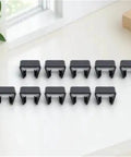 20 Piece Furniture Alignment Clamps Set for Indoor Outdoor Wicker Sofas Sectionals Replacement Parts shown on table