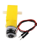 Four Pack TT Motors With 1 To 48 Gearbox, 3-6V DC, 200 RPM, 2.54mm Shaft, 200mm Wires, Ideal For DIY Smart Cars And Tiny Robots, Classroom Kits
