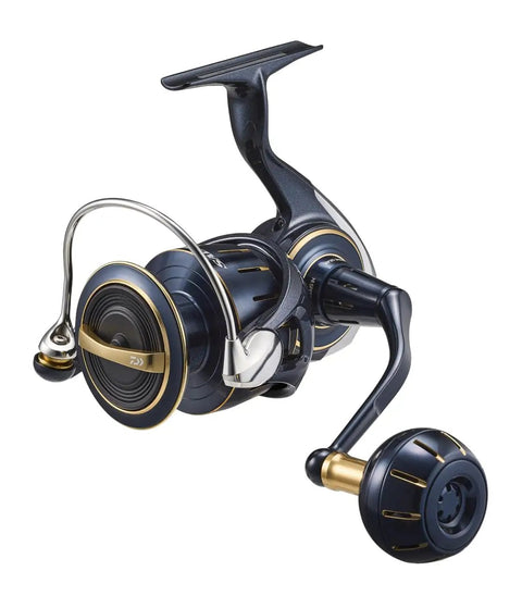 Saltiga SAG4000-XH Spinning Reel Beast Of A Reel For Serious Saltwater Angling, featuring smooth drag and rugged aluminum frame.