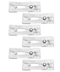 Set Of Six Heavy Duty Iron Sectional Couch Connectors For Modular Sofas With Long Travel Hinge And Antislip Finish hardware design