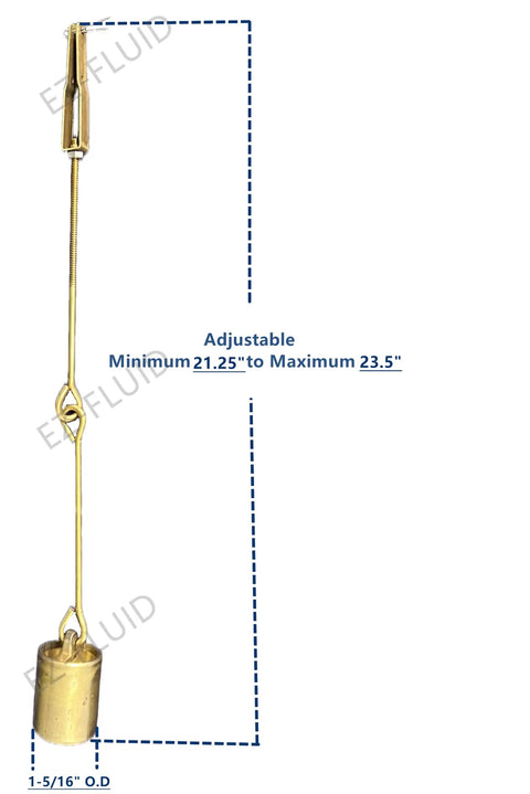 Heavy Duty Chrome Bathtub Overflow Face Plate With Stainless Steel Trip Lever Drain Kit Universal Centerset Trim Cover Extended Linkage Rod component for adjustable drain height 21.25" to 23.5".