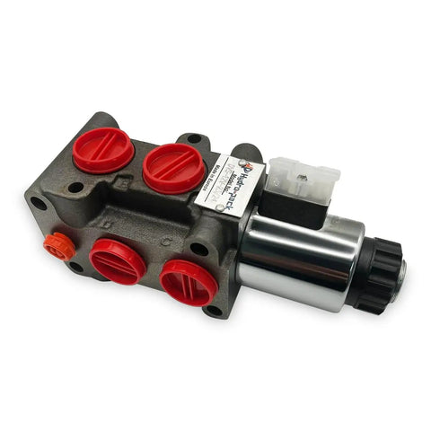 6-Port Solenoid Diverter Valve 2-Position 6-Way for Hydraulic Systems, Go-To Flow Switch Handles Up To 13 GPM at 3600 PSI