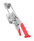 Beefy Heavy Duty T-Handle Car Hood Catch And Draw Latch With Flexible ABS Hasp, shock-proof abrasion-resistant latch with red handle