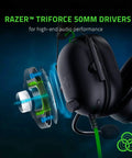 Dope Gaming Headset With 7.1 Surround Sound And 50mm Drivers Memory Foam Cushions And Closed Ear Cups For PC PS4 PS5 Switch 3.5mm Audio Jack Noise Cancellation For Immersive Play featuring Razer Triforce 50mm drivers for high-end audio performance
