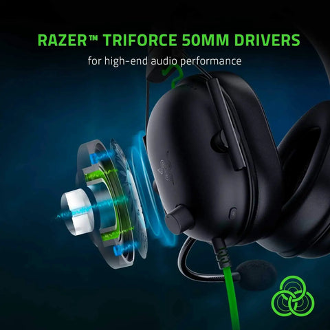 Dope Gaming Headset With 7.1 Surround Sound And 50mm Drivers Memory Foam Cushions And Closed Ear Cups For PC PS4 PS5 Switch 3.5mm Audio Jack Noise Cancellation For Immersive Play featuring Razer Triforce 50mm drivers for high-end audio performance