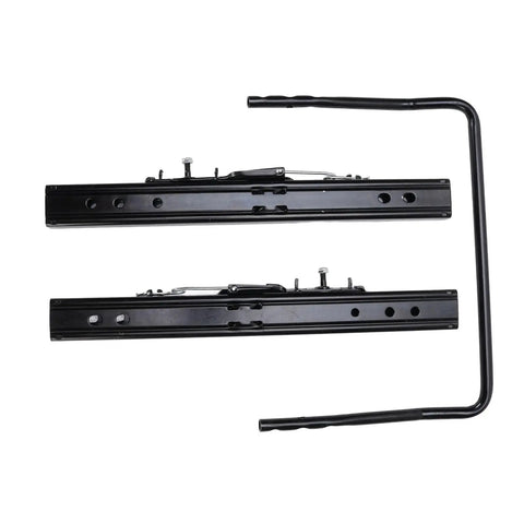 Universal Seat Sliders With Dual Lock Design For Bottom Or Side Mounted Seats, heavy duty steel track with racing brackets