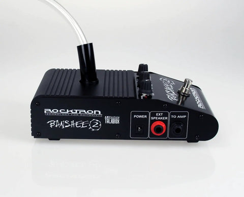 Banshee 2 Talk Box Guitar Effects Pedal With Built In Amplifier And Tube Mouthpiece showing control panel and connections