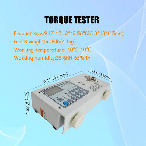 Intelligent Pro Grade Torque Tester Cap Torque Meter Digital Tester Multifunctional Measuring Tool With Box Three Unit Conversion Lbf In Kgf Cm Nm Peak Hold For Automotive And DIY Projects, 23.3x13x6.5cm