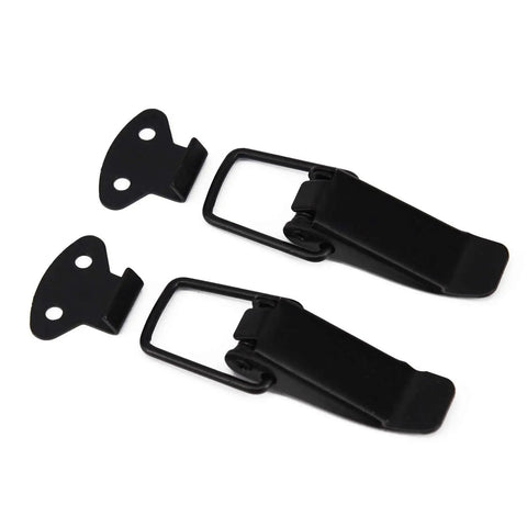 Two Pack Front Bumper Hook Lock Clips Universal Quick Release Bumper Trunk Clips Self Adhesive Fasteners For Cars And SUVs Durable Iron Build