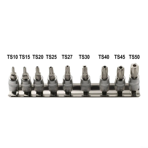Grab This Sick 9-Piece Pentalobe Socket Set With Chrome Vanadium Steel Bits For Torx Security Screws Repair And Electronics Gadgy Fixes TS10-TS50 on rack