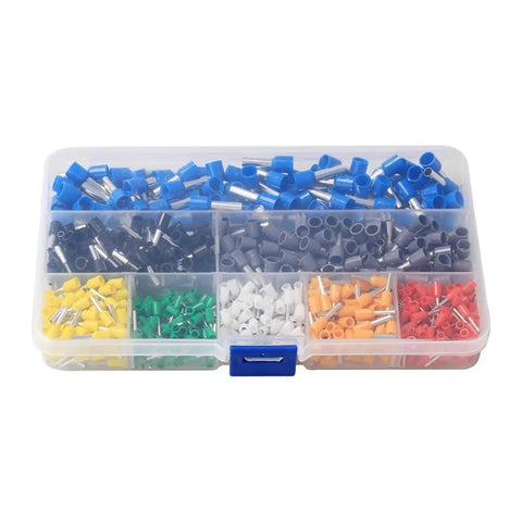 Ultimate 800 Piece Cable Wire Connector Crimping Terminal Kit With Hand Ferrule Crimper Plier Tool Set For All Your Pro Wiring Projects That Will Save You Major Cash And Time Today. 800-piece color-coded ferrule terminal box