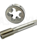 3/4-20 HSS Tap And Die Set For UNEF Threads, Right Hand Machine Tap And Round Die, High Efficiency Chip Removal