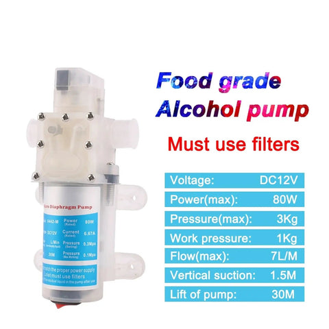 Heavy Duty 12V Automatic Electric Diaphragm Water Pressure Pump 75W High Performance Upgrade For RV Camper Boat And Home Systems Quiet Reliable Operation With Smart Sensors And Durable Build Quality