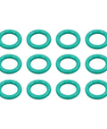 Green O-rings from Pro Grade 49 Piece TIG Welding Torch Kit With Gas Lens, Alumina Nozzles, Glass Cups, And Copper Collets