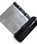 Self Adhesive Roof Underlayment Roll, Heavy Duty Aluminum Foil Flashing Tape, Tough As Nails Waterproof Membrane For Sheds And Lofts, Dead Simple Sealant That Locks It Down Tight And Keeps The Drizzle Out 3.3X49.2Ft, showing rolled and flat sections.